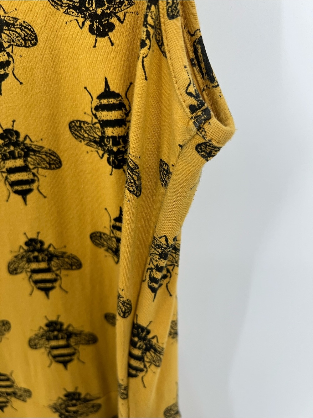 Effie's Heart Mustard Wrap Midi Dress with Bee Print - Picture 9 of 14